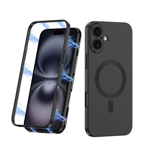 Zastitna futrola 360 COLOR MagSafe - iPhone 16 (6.1) crna (GKK case) (MS).