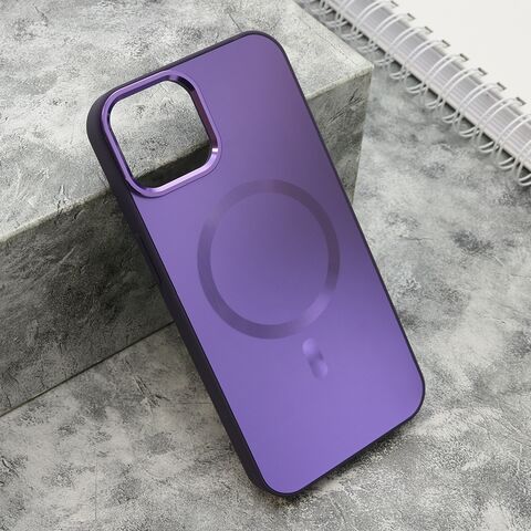 Zastitna futrola COLOR METAL MagSafe - iPhone 13 (6.1) ljubicasta (MS).