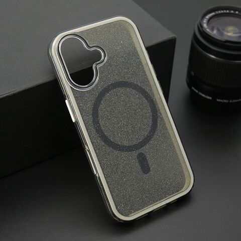 Zastitna futrola CRYSTAL MagSafe - iPhone 16 (6.1) crna (MS).