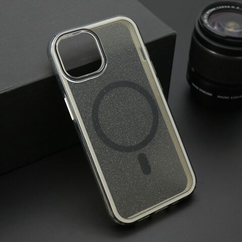 Zastitna futrola CRYSTAL MagSafe - iPhone 14 (6.1) crna (MS).