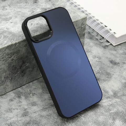 Zastitna futrola COLOR METAL MagSafe - iPhone 13 (6.1) crna (MS).