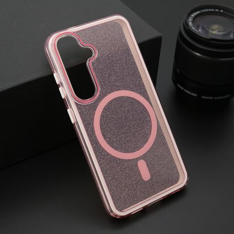 Zastitna futrola CRYSTAL MagSafe - Samsung S921 Galaxy S24 5G roze (MS).