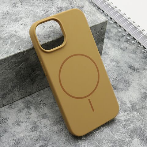 Zastitna futrola FLEX MagSafe - iPhone 15 zlatna (MS).