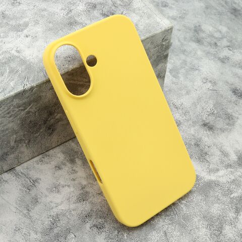 Zastitna futrola GENTLE COLOR - iphone 16 (6.1) zuta (MS).