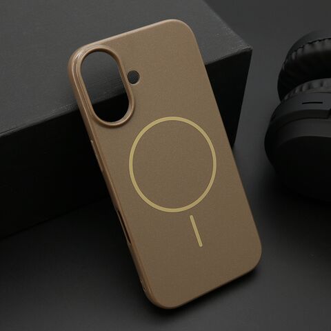 Zastitna futrola JELLY MagSafe - iPhone 16 (6.1) tamno zlatna (MS).