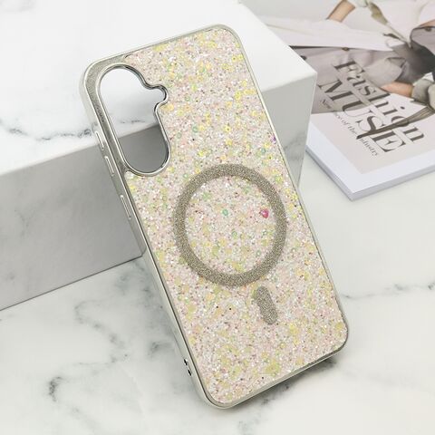 Zastitna futrola GLAM GLOW MagSafe - Samsung A366 Galaxy A36 5G zlatna (MS).