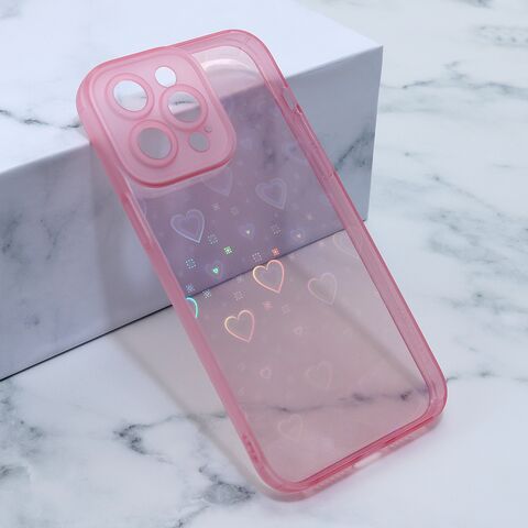 Zastitna futrola Heart Color IMD - iPhone 14 Pro Max (6.7) roze (MS).
