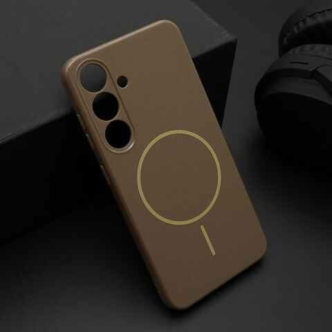 Zastitna futrola JELLY MagSafe - Samsung S921 Galaxy S24 5G tamno zlatna (MS).