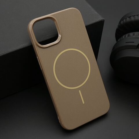 Zastitna futrola JELLY MagSafe - iPhone 14 (6.1) tamno zlatna (MS).