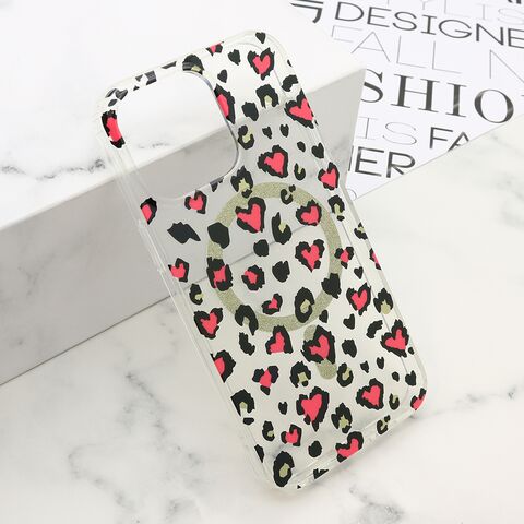 Zastitna futrola LEOPARD MagSafe - iPhone 15 Pro Max (6.7) roze (MS).