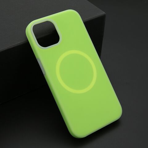 Zastitna futrola PASTEL COLOR MagSafe - iPhone 13 (6.1) zelena (MS).