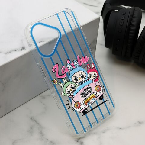 Zastitna futrola print PARTY - iPhone 16 (6.1) plava LBB004 (MS).