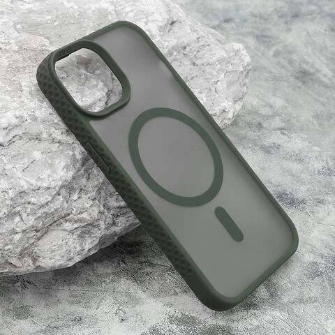 Zastitna futrola RUGGED MagSafe - iPhone 15 tamno zelena (MS).