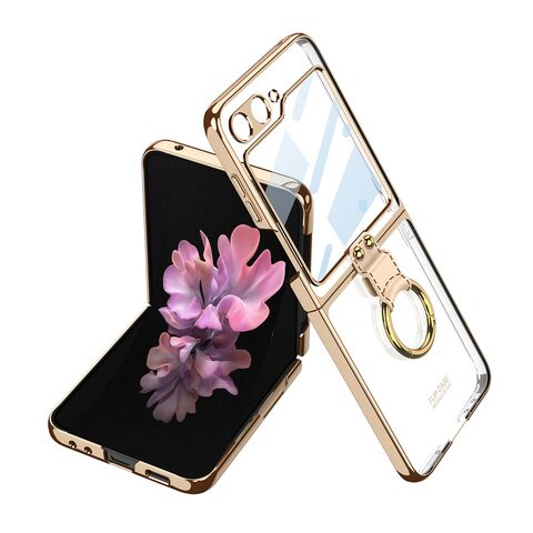 Zastitna futrola RING LINES - Samsung F741B/F761B Galaxy Z Flip 6 5G/Z Flip 7 FE 5G zlatna (GKK case) (MS).