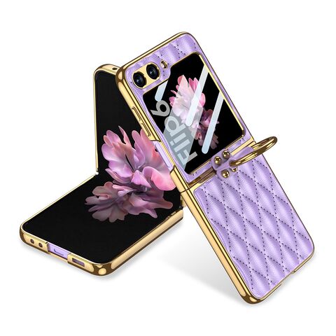 Zastitna futrola RHOMBUS - Samsung F741B/F761B Galaxy Z Flip 6 5G/Z Flip 7 FE 5G ljubicasta (GKK case) (MS).