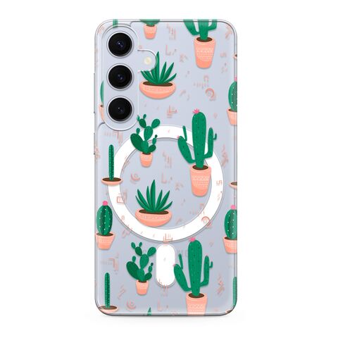 Zastitna futrola silikonska print MagSafe - Samsung S921 Galaxy S24 5G cactus (MS).
