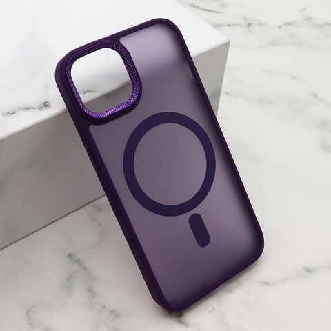 Zastitna futrola SILKY MAGSAFE II - iPhone 15 ljubicasta (MS).