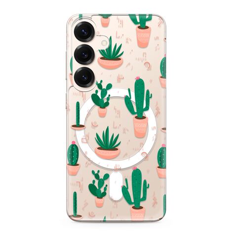 Zastitna futrola silikonska print MagSafe - Samsung S931 Galaxy S25 5G cactus (MS).