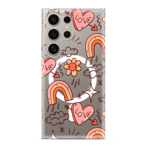 Zastitna futrola silikonska print MagSafe - Samsung S928 Galaxy S24 Ultra 5G love (MS).