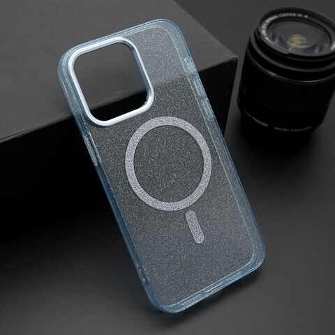 Zastitna futrola SPARKLING MagSafe - iPhone 15 Pro Max (6.7) plava (MS).