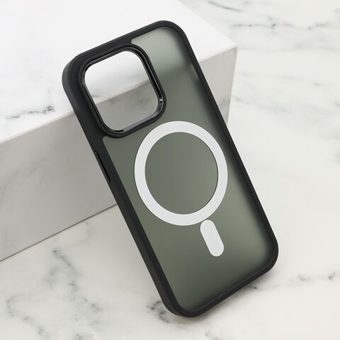 Zastitna futrola SILKY MAGSAFE - iPhone 14 Pro (6.1) crna (MS).