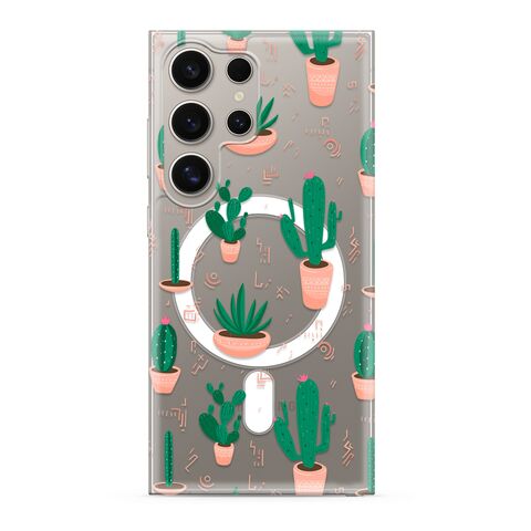 Zastitna futrola silikonska print MagSafe - Samsung S928 Galaxy S24 Ultra 5G cactus (MS).
