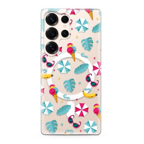 Zastitna futrola silikonska print MagSafe - Samsung S938 Galaxy S25 Ultra 5G beach (MS).