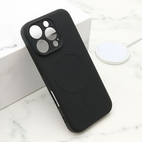 Zastitna futrola VELVET TOUCH MagSafe - iPhone 16 Pro (6.3) crna (MS).