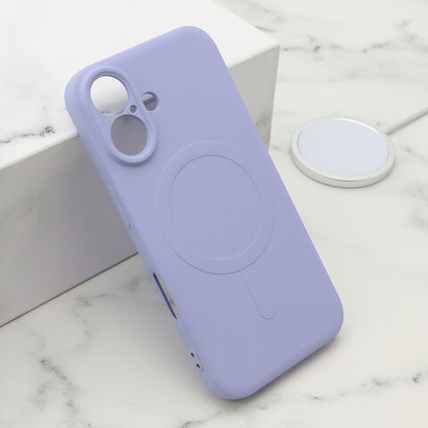 Zastitna futrola VELVET TOUCH MagSafe - iPhone 16 (6.1) ljubicasta (MS).