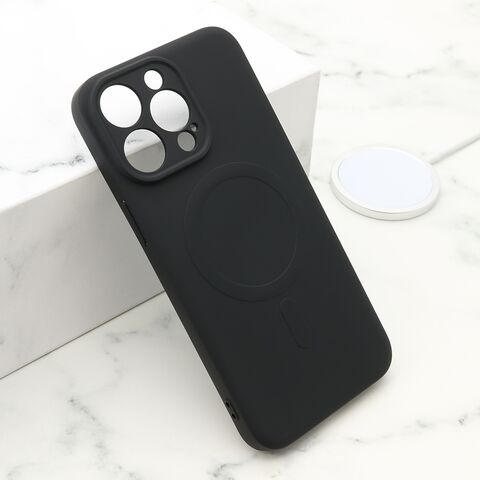 Zastitna futrola VELVET TOUCH MagSafe - iPhone 15 Pro Max (6.7) crna (MS).