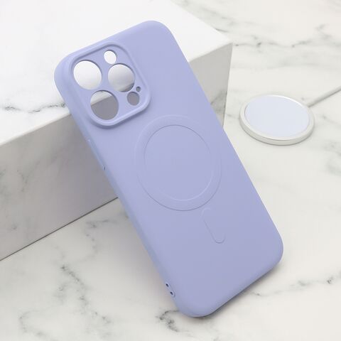 Zastitna futrola VELVET TOUCH MagSafe - iPhone 15 Pro Max (6.7) ljubicasta (MS).