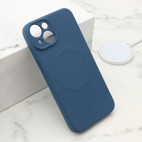 Zastitna futrola VELVET TOUCH MagSafe - iPhone 14 (6.1) plava (MS).