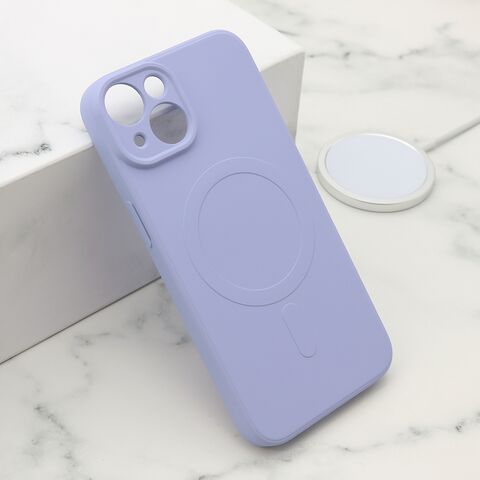 Zastitna futrola VELVET TOUCH MagSafe - iPhone 15 ljubicasta (MS).