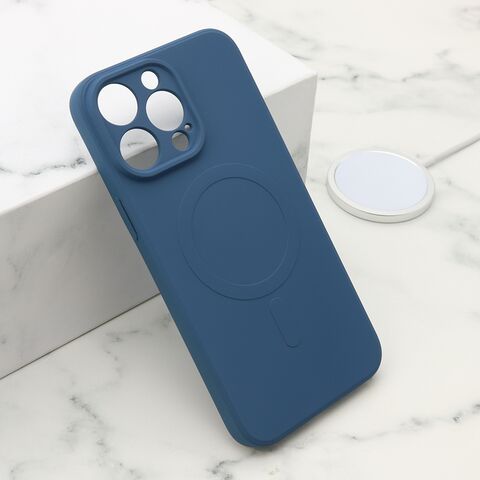 Zastitna futrola VELVET TOUCH MagSafe - iPhone 15 Pro Max (6.7) plava (MS).