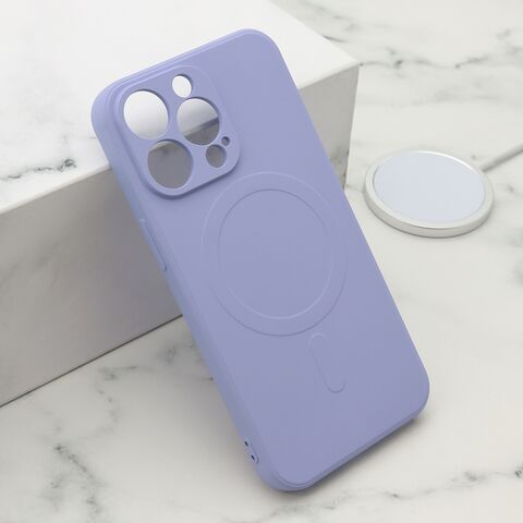 Zastitna futrola VELVET TOUCH MagSafe - iPhone 13 Pro (6.1) ljubicasta (MS).