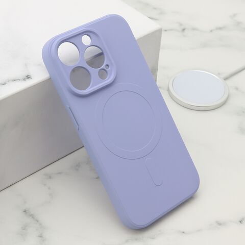 Zastitna futrola VELVET TOUCH MagSafe - iPhone 14 Pro (6.1) ljubicasta (MS).