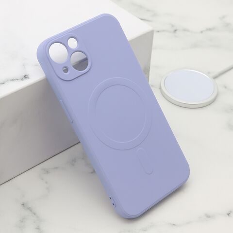 Zastitna futrola VELVET TOUCH MagSafe - iPhone 13 (6.1) ljubicasta (MS).