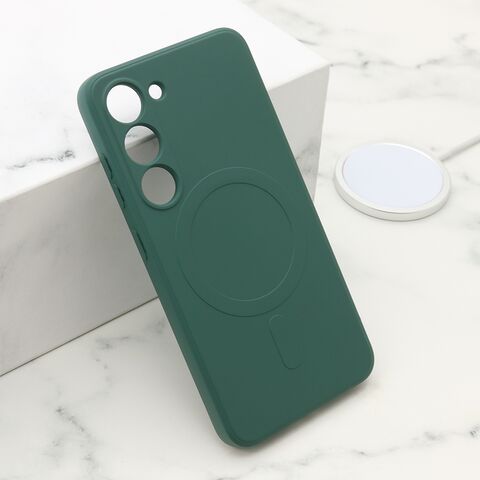 Zastitna futrola VELVET TOUCH MagSafe - Samsung S911B Galaxy S23 tamno zelena (MS).