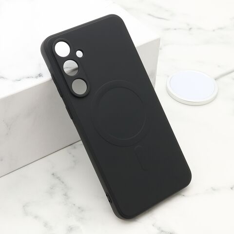 Zastitna futrola VELVET TOUCH MagSafe - Samsung A556 Galaxy A55 5G crna (MS).