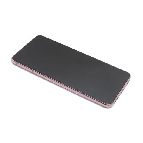 LCD ekran (displej) - Samsung Samsung G991 Galaxy S21 5G + Touch screen + okvir phantom pink Full ORG EU (GH82-24716D/24718D) (MS).