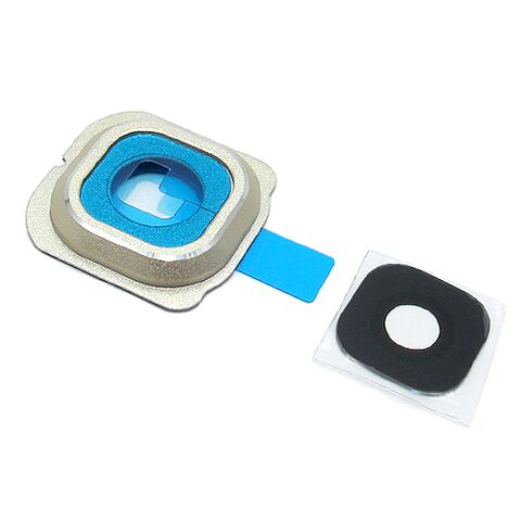 Staklo kamere - Samsung G925 Galaxy S6 Edge sa frejmom gold (MS).