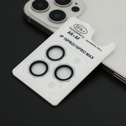 Zastita - kameru OCTAGON DIAMOND za iPhone 16 Pro (6.3)/16 Pro Max (6.9) srebrna (MS).