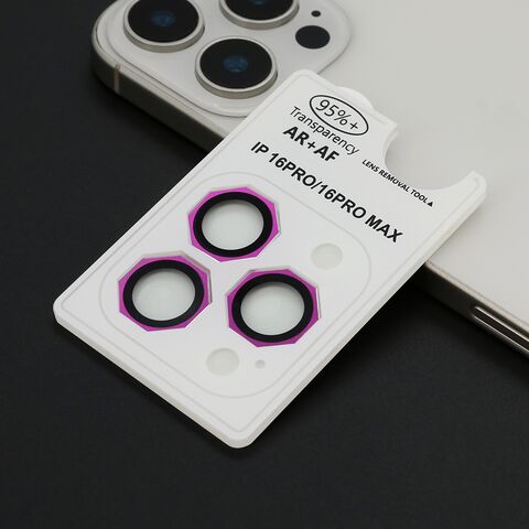 Zastita - kameru OCTAGON za iPhone 16 Pro (6.3)/16 Pro Max (6.9) crvena (MS).