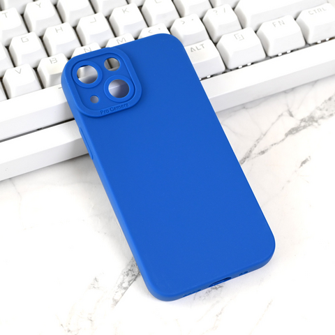 Zastitna futrola Silikon Pro Camera - iPhone 13 Mini plava.