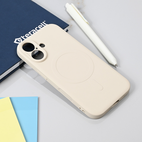 Teracell GIULIETTA silikonska futrola Magsafe - iPhone 17 bela.