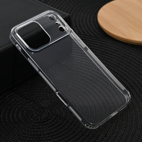 Zastitna silikonska futrola Ultra Thin with pluggy - iPhone 17 Pro Max 6.9 Transparent.