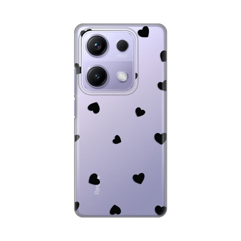 PRINT silikonska futrola skin (ultra tanka) - Xiaomi Redmi Note 14s Hearts.