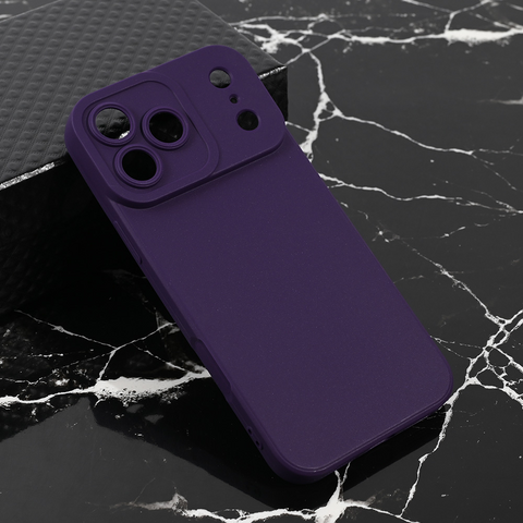 Teracell GIULIETTA silikonska futrola - iPhone 17 Pro Max 6.9 mat tamno ljubicasta.