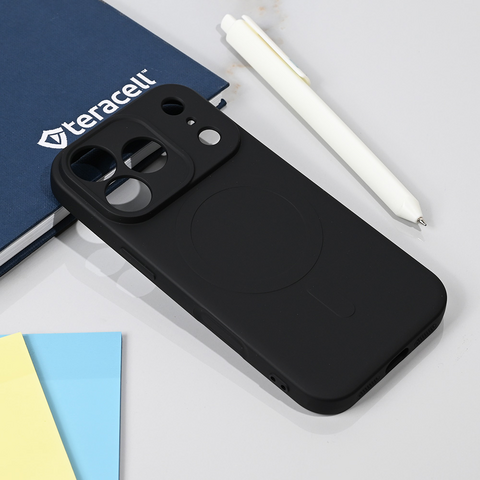 Teracell GIULIETTA silikonska futrola Magsafe - iPhone 17 Pro crna.