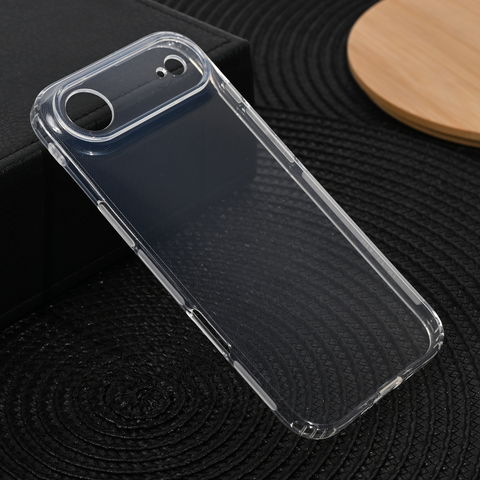 Zastitna silikonska futrola Ultra Thin with pluggy - iPhone 17 Transparent.